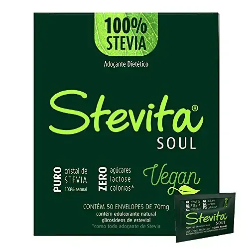 Adoçante Dietético Stevita Soul 70mg Com 50 Envelopes