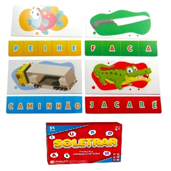 Jogo Educativo Soletrar 914 C/52pcs