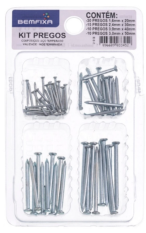 Kit Pregos 3345 Bemfixa