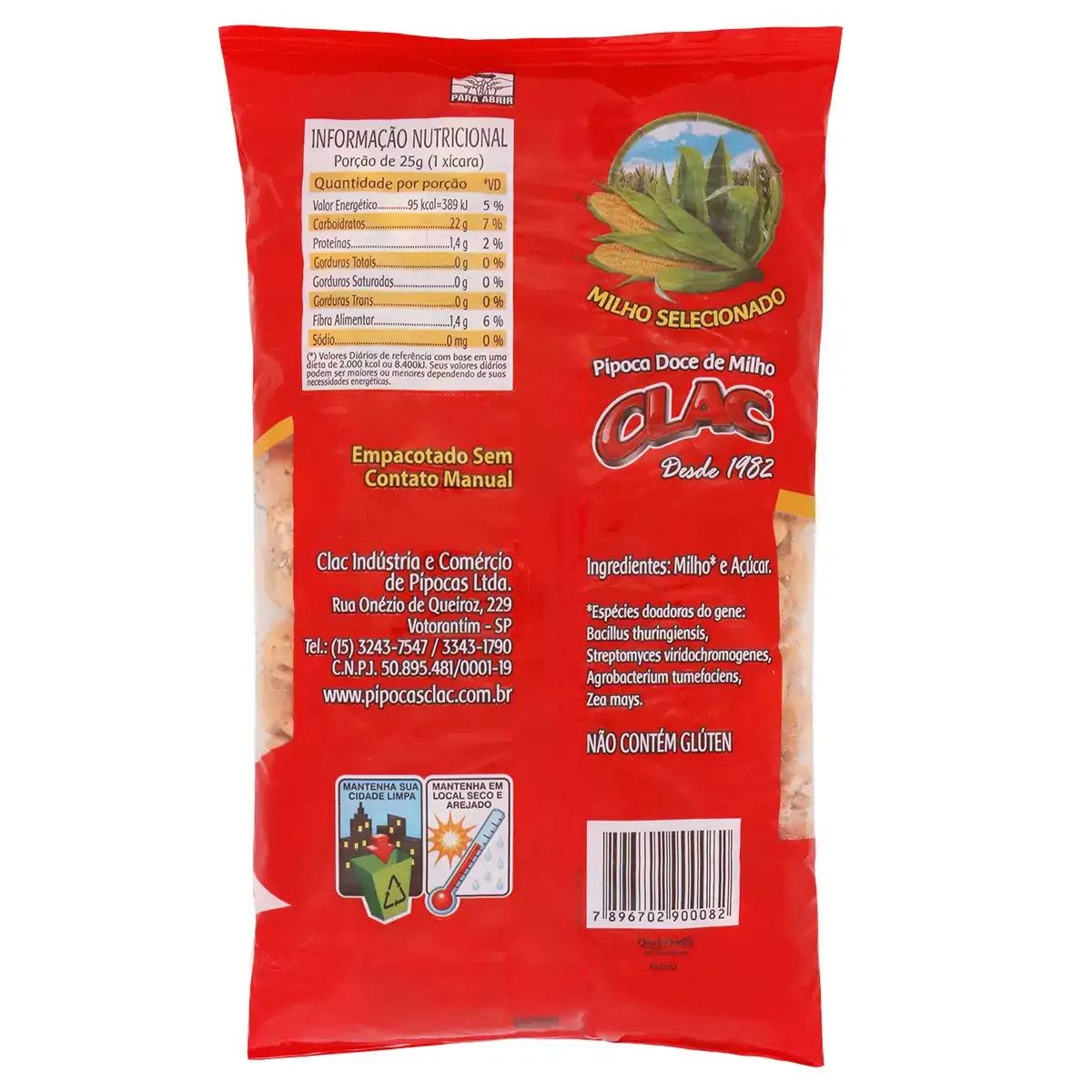 Pipoca Doce Caramelizada Clac