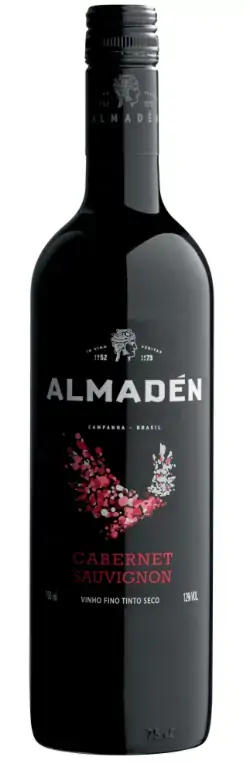 Vinho Brasileiro Tinto Seco Almadén Cabernet Sauvignon Campanha Garrafa 750ml
