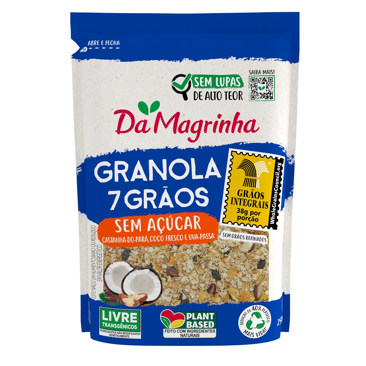Granola Da Magrinha S/acucar 300gr