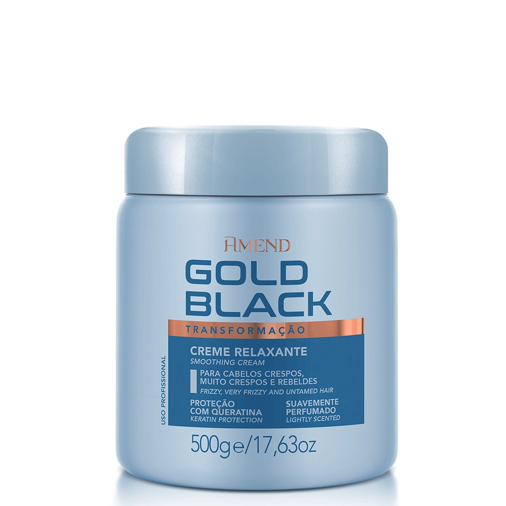 Creme Relaxante 500g Gold Black Cabelos Crespos