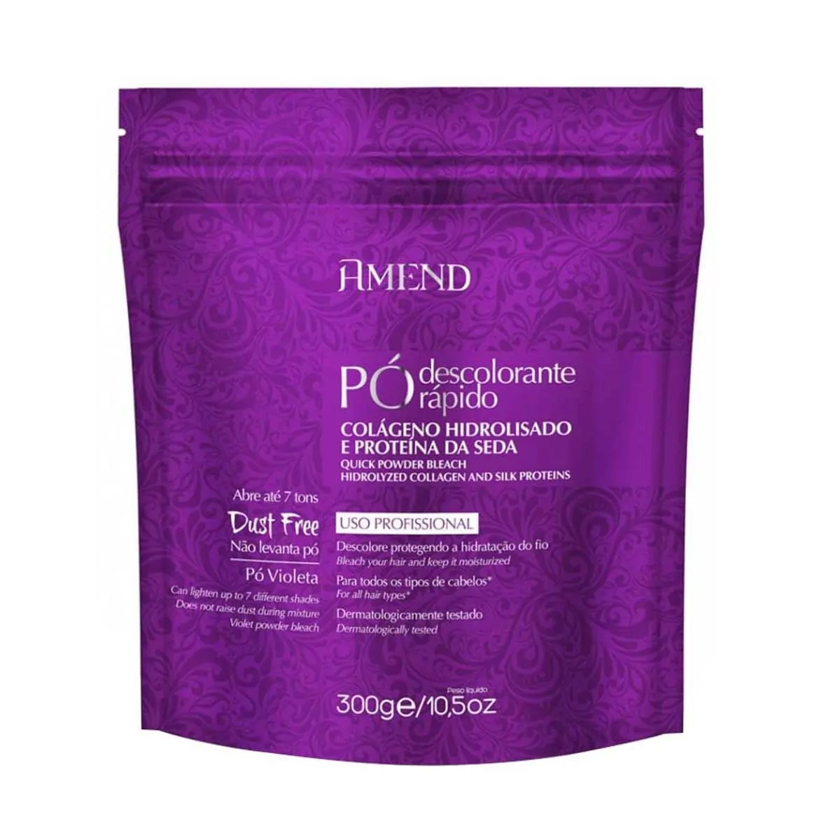 Pó Descolorante Amend Colágeno E Proteína Da Seda - 300g