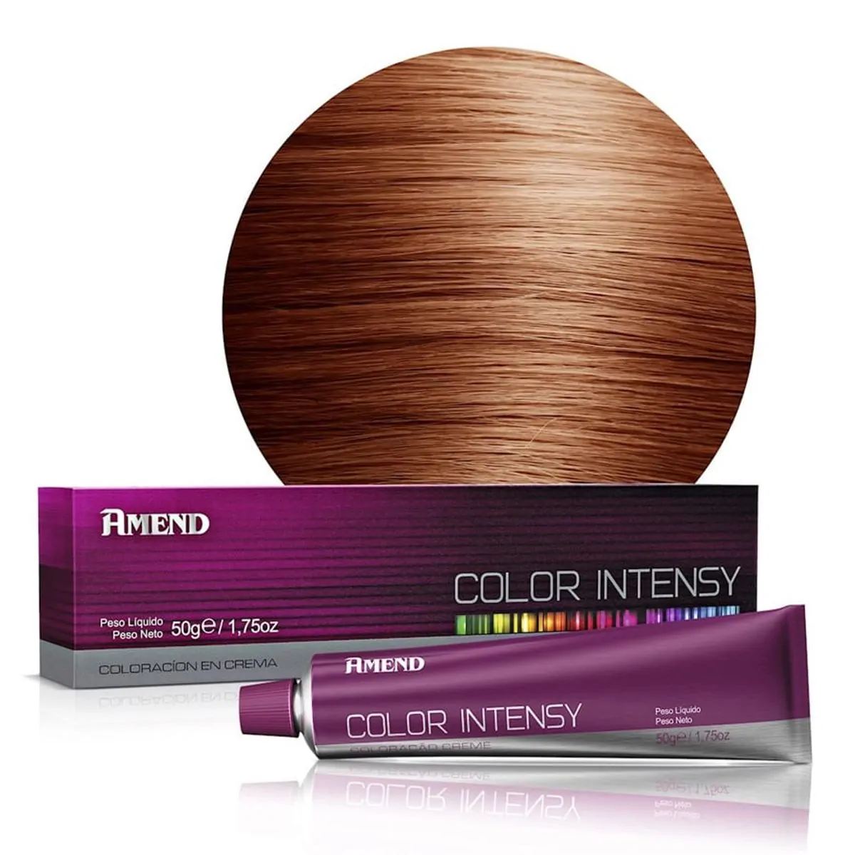 Coloração Color Intensy Amend Louro Médio Cobre Avermelhado 7 46 - 50g