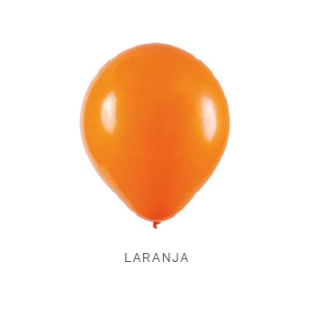 Balao Liso 5 Laranja C/50 Art Latex