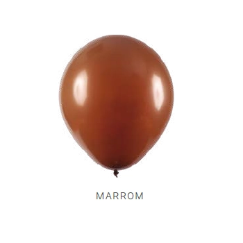 Balao Liso 5 Marrom C/50 Art Latex