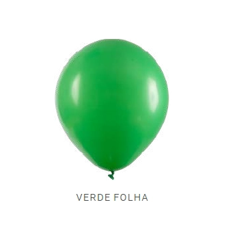 Balao Liso 5 Verde Folha C/50 Art Latex