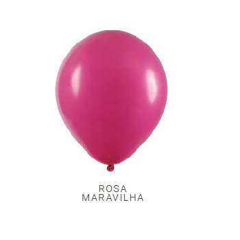 Balao Liso 5 Rosa Maravilha C/50 Art Latex