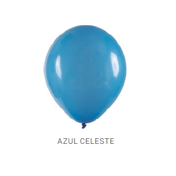 Balao Liso 5 Azul Celeste C/50 Art Latex