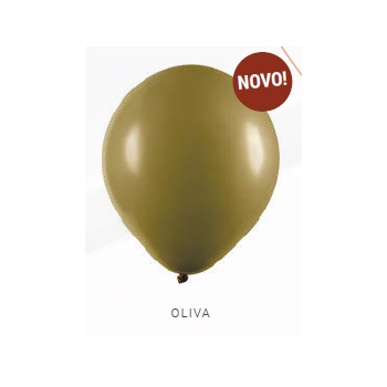 Balao Liso 5 Verde Oliva C/50 Art Latex
