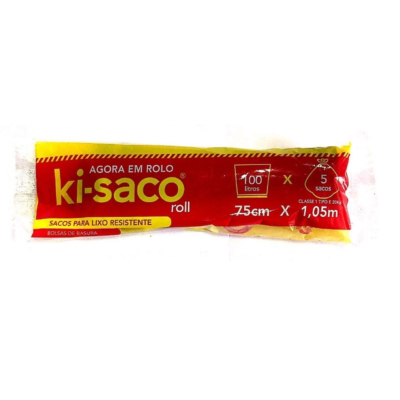 Saco Lixo Ki Saco Preto 100l C/5