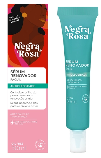 Sérum Renovador Facial Negra Rosa Caixa 30ml