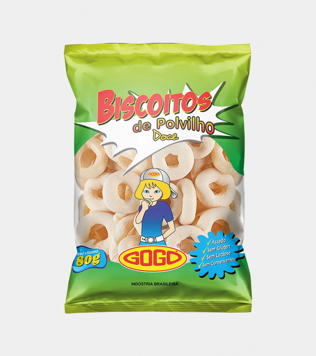 Bisc.polvilho Gogozitos Doce 80g