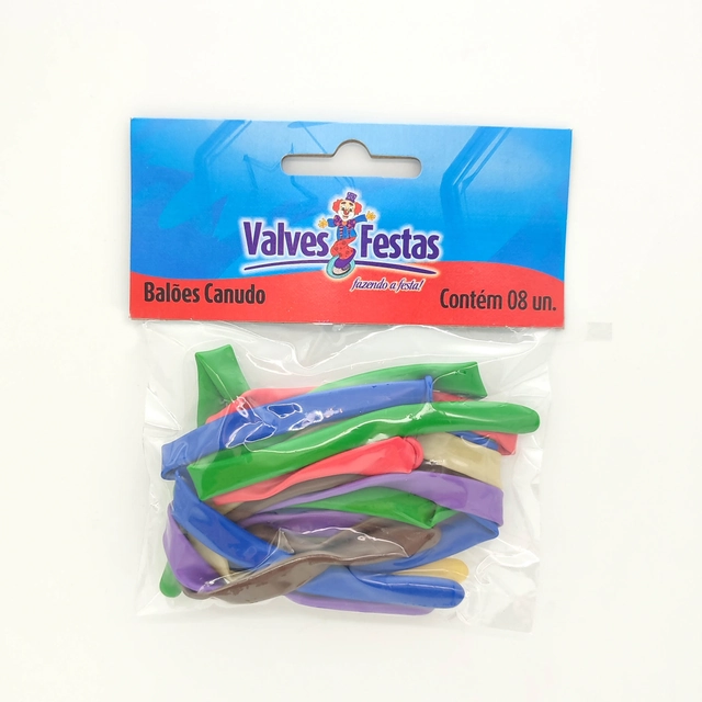 Balões Canudo Valves Festas 8u