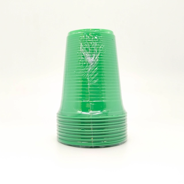 Copo Plástico Valves Festas Verde 200ml 10 Unidades