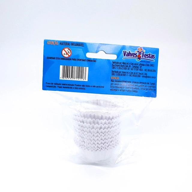 Forma De Papel Valves Festas Branca N°3 100und
