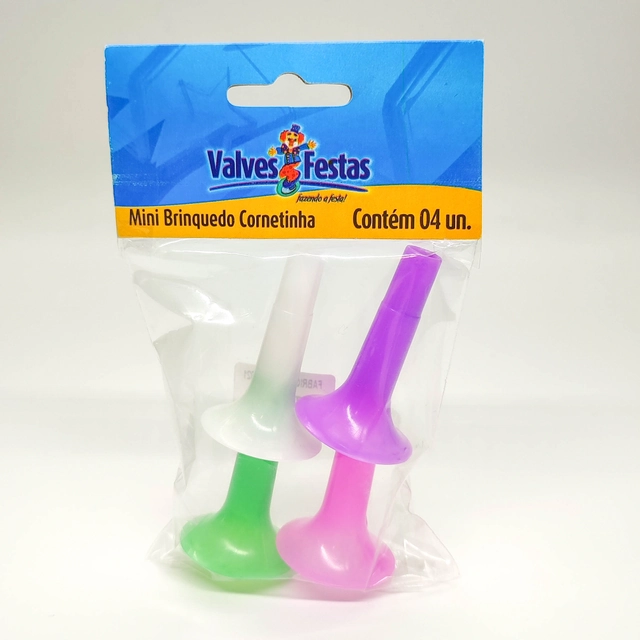 Mini Brinquedo Cornetinha Valves Festas 4u