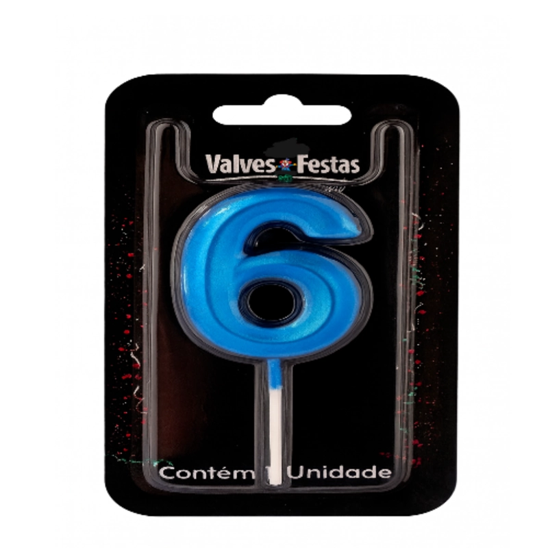 Vela Valves Metalizada Azul N6