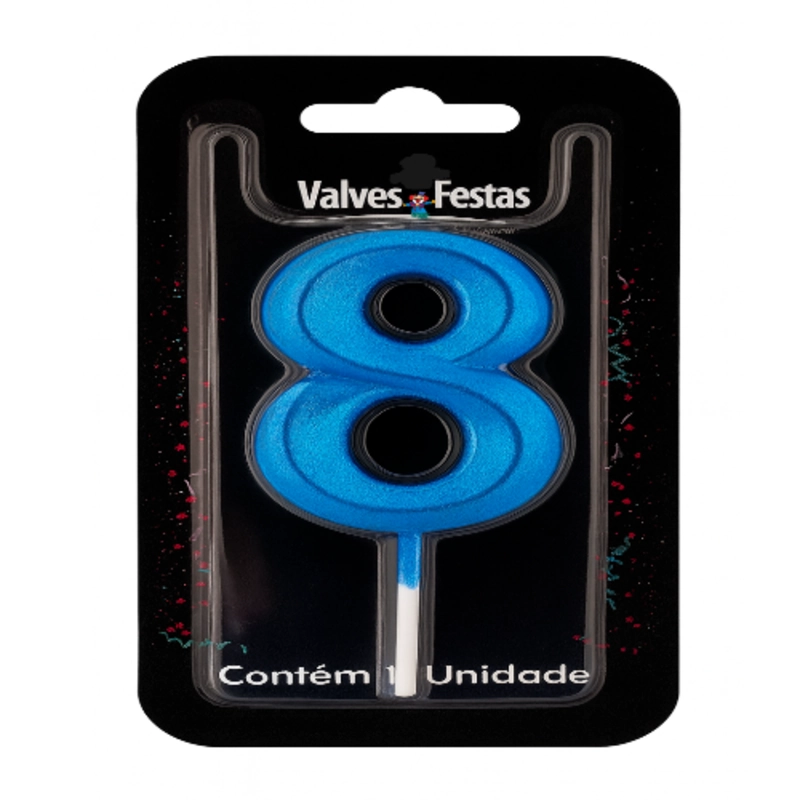 Vela Valves Metalizada Azul N8