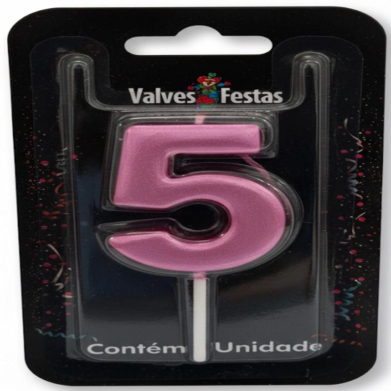 Vela Valves Metalizada Rosa N5