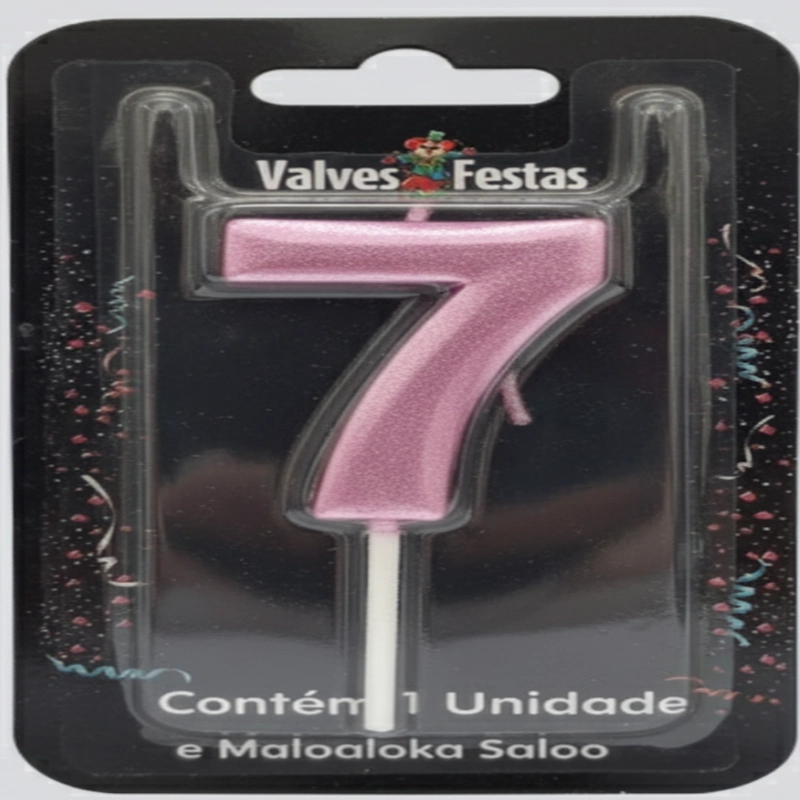 Vela Valves Metalizada Rosa N7