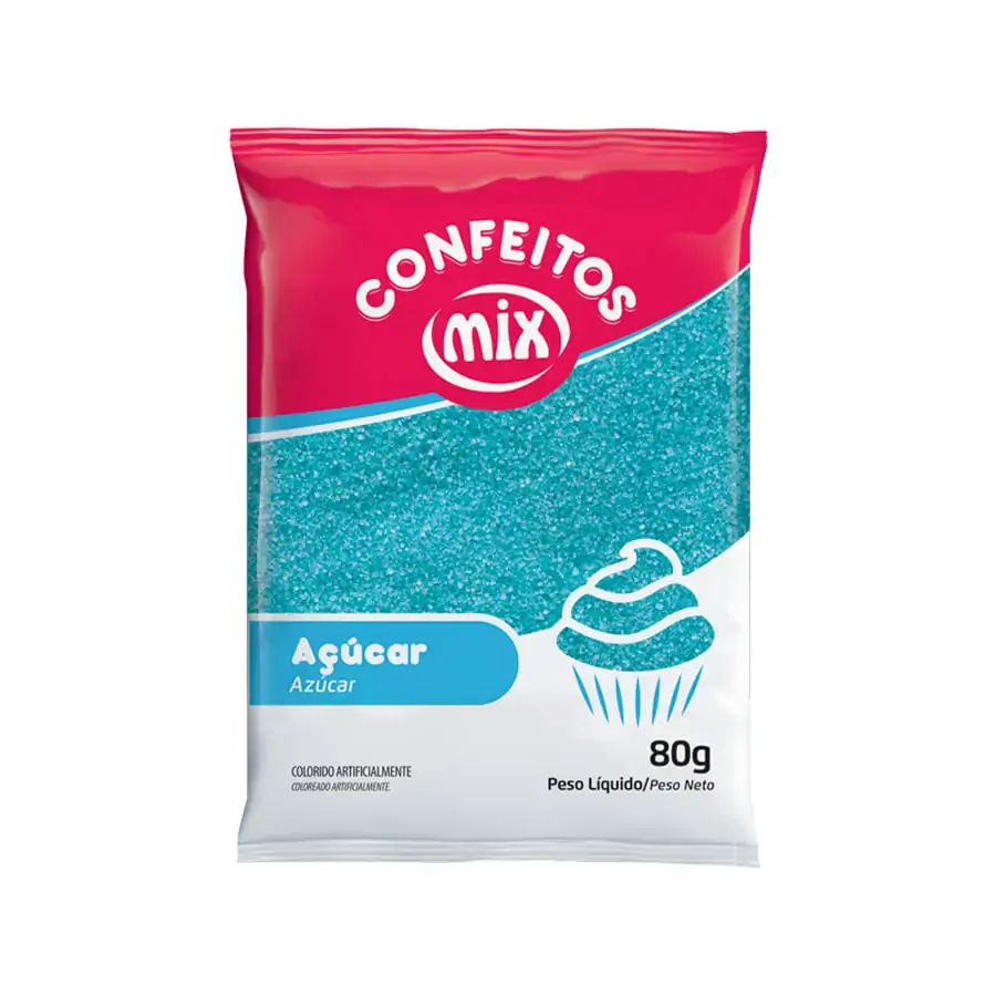 Acucar Cristal Azul 80g Mix