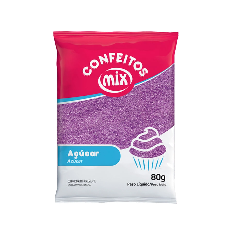 Acucar Cristal Lilas 80g Mix