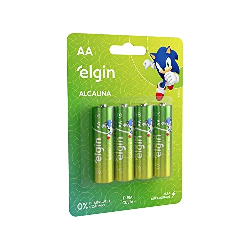 Pilha Alcalina Aa Blister C/4 Peças Elgin