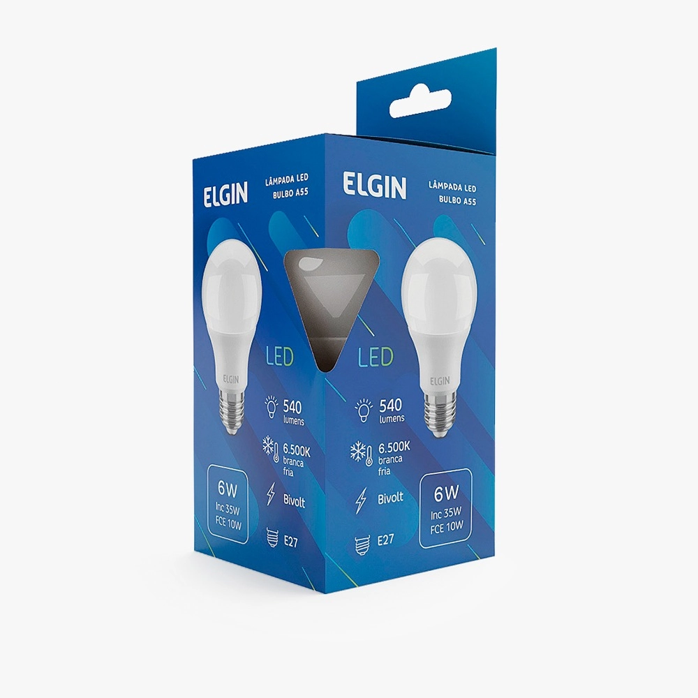 Lamp.led Elgin Bulbo 6w A55 E27 540lm 6500k
