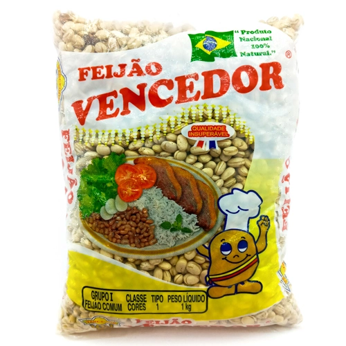 Feijão Carioca Tipo 1 Vencedor Pacote 1kg