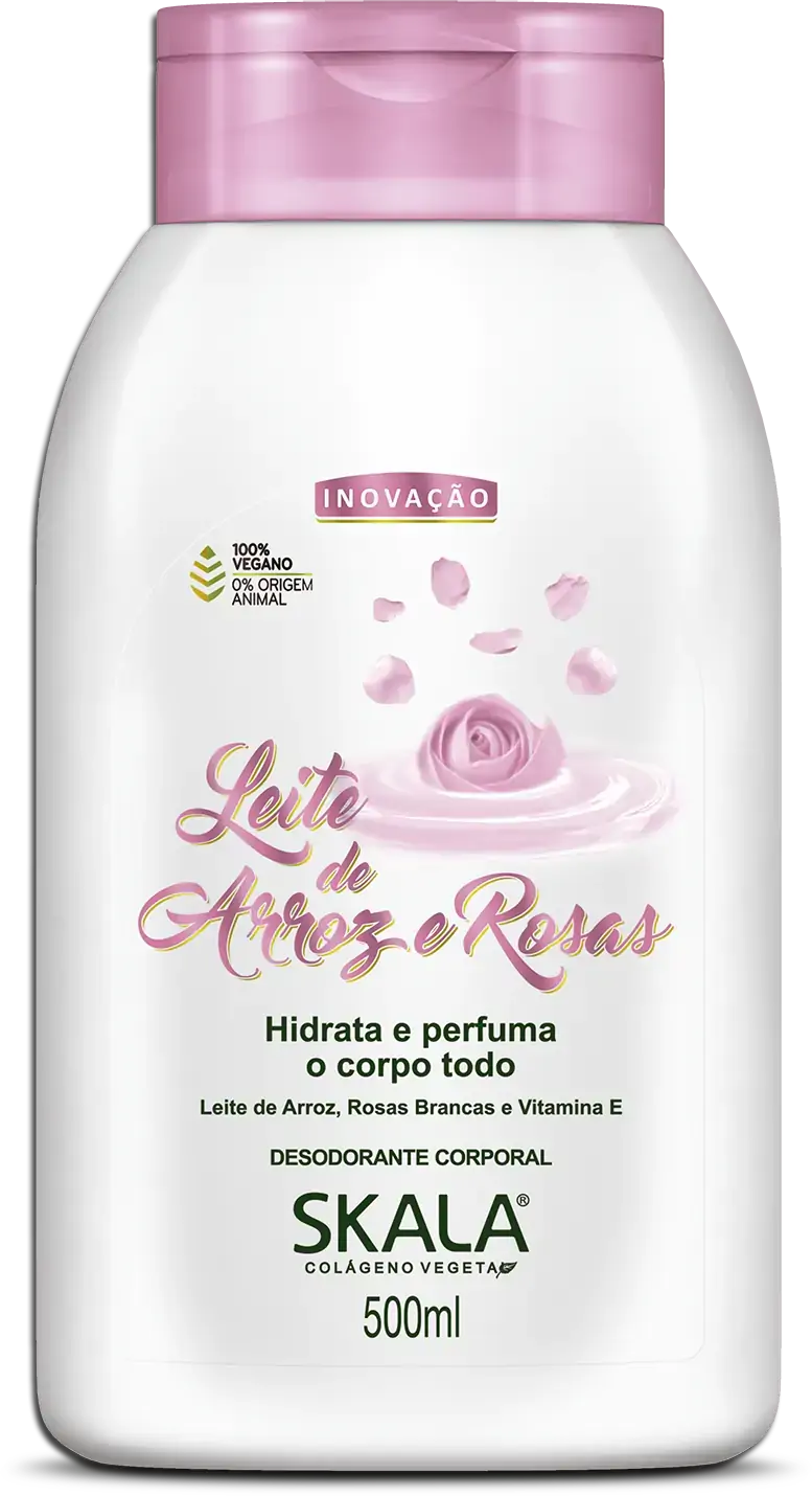 Locao H Skala Leite Arroz E Ros 12x | Hid Skala Leite De Arroz