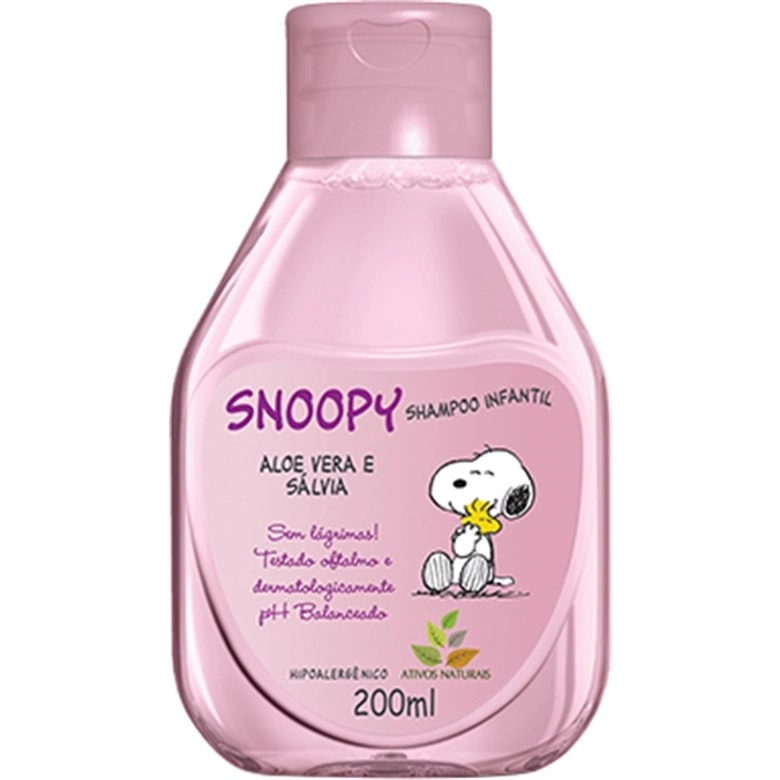 Shampoo Infantil Snoopy 200ml Aloé E Salvia Unit