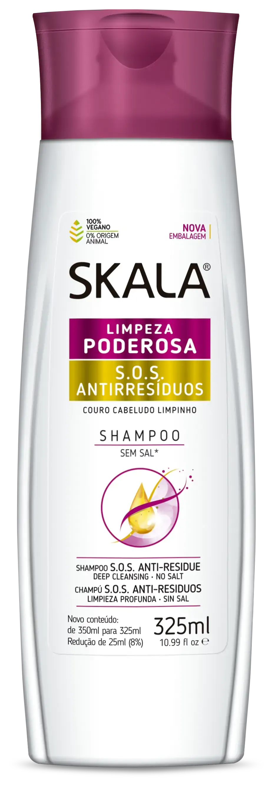 Shampoo Skala 325ml Anti Residuos
