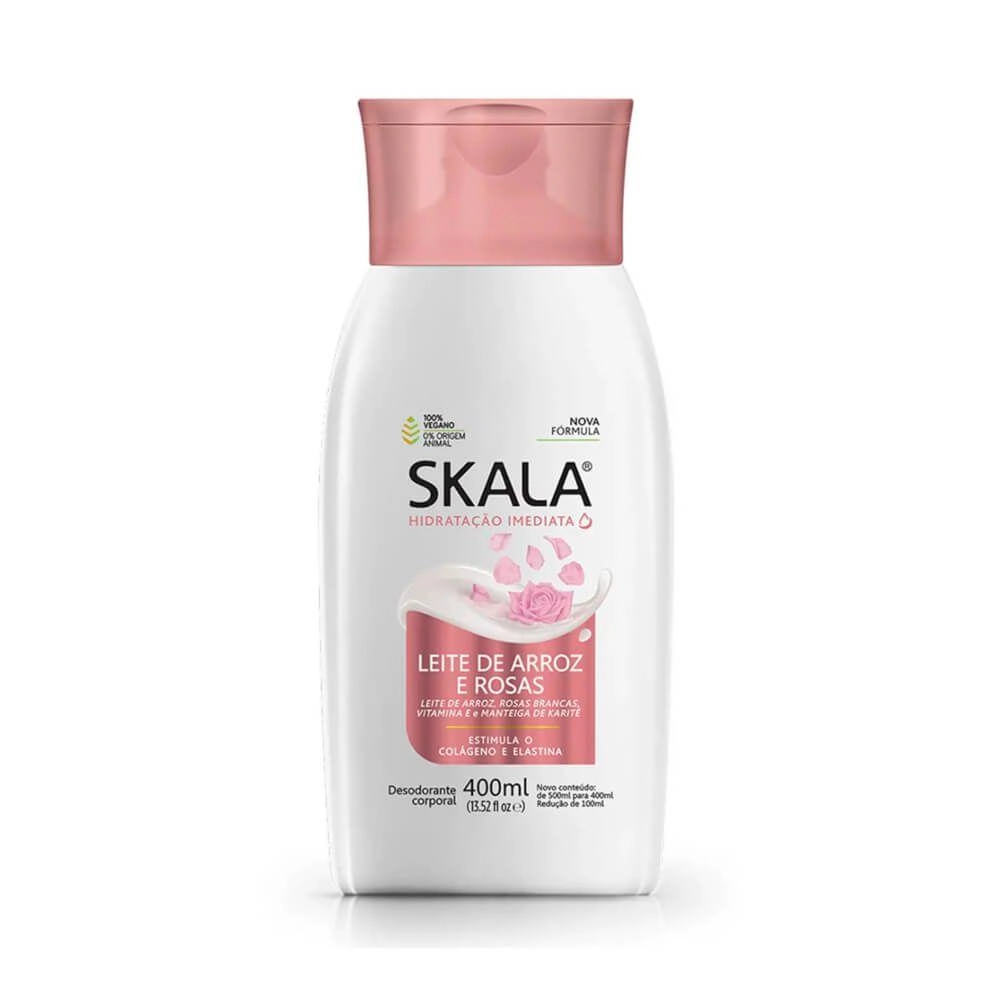 Hidrat Skala Leite Arroz E Rosas 400ml