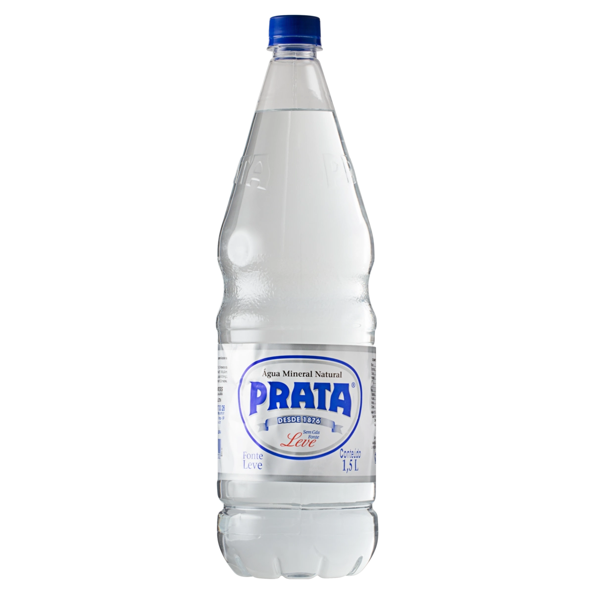 água Mineral Natural Sem Gás Prata Garrafa 1,5l