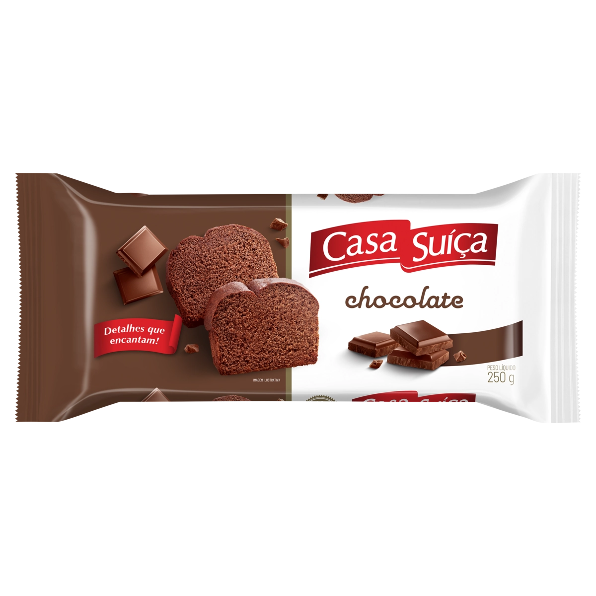 Bolo Chocolate Casa Suíça Pacote 250g