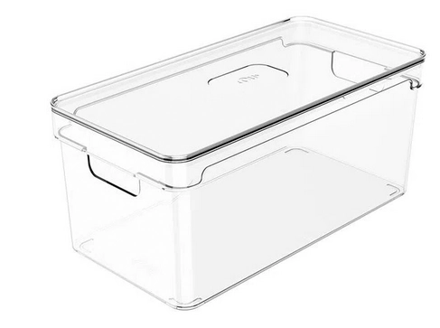 Organizador Clear Tampa 30x15x13cm Natural Oc350nt Martiplast