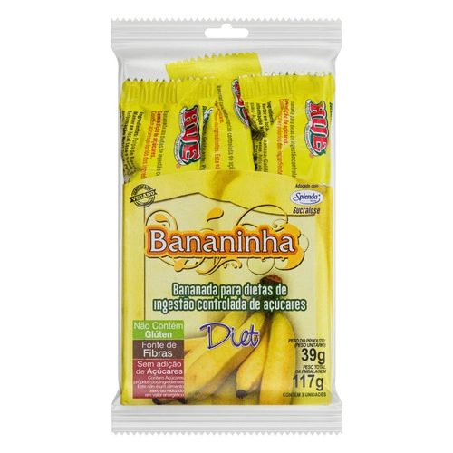 Bananinha 117g Cartucho C/ 3 Un. Cx C/ 16 Unidades