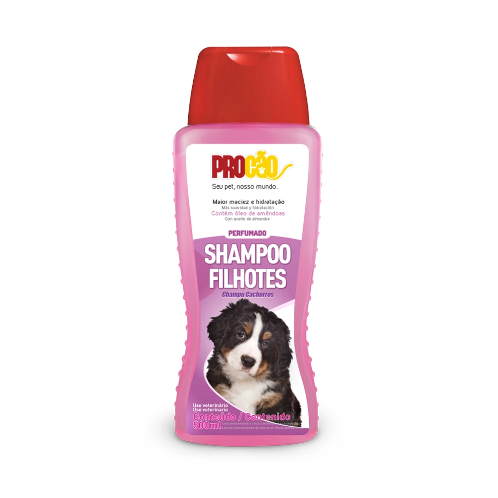 Shampoo Para Cães E Gatos Perfumado Filhotes Procão Frasco 500ml
