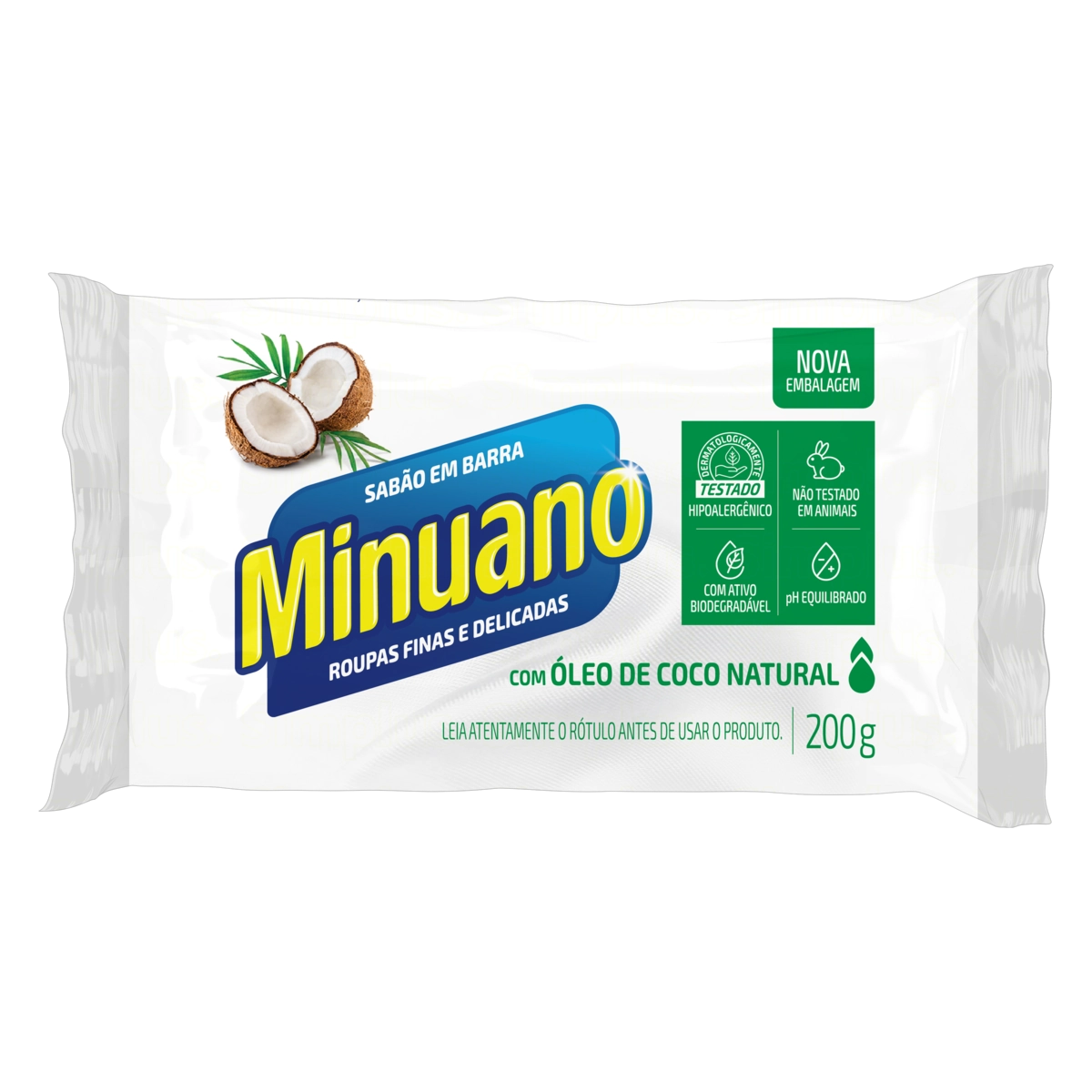 Sabão Barra Coco Minuano Flow Pack 200g