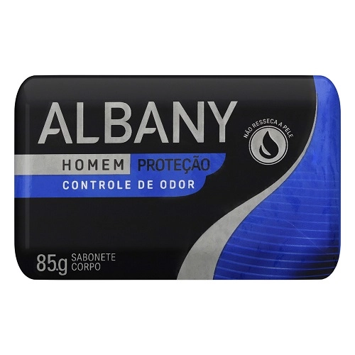Sabonete Barra Controle De Odor Sport Albany Antibac Homem Envoltório 85g