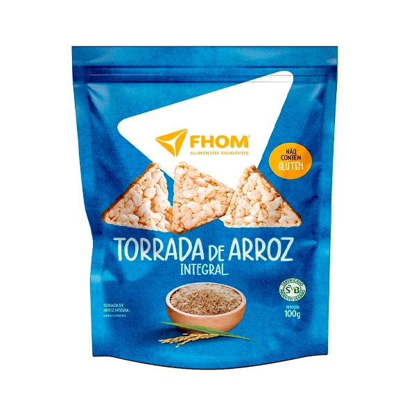 Torrada De Arroz Integral Fhom Pouch 100g