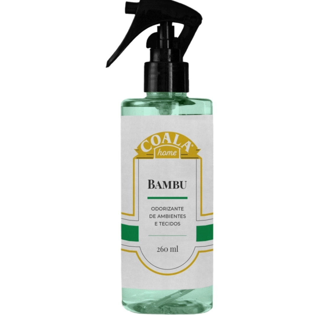 Odorizador De Ambiente E Tecido Bambu Coala Home Frasco 260ml Borrifador