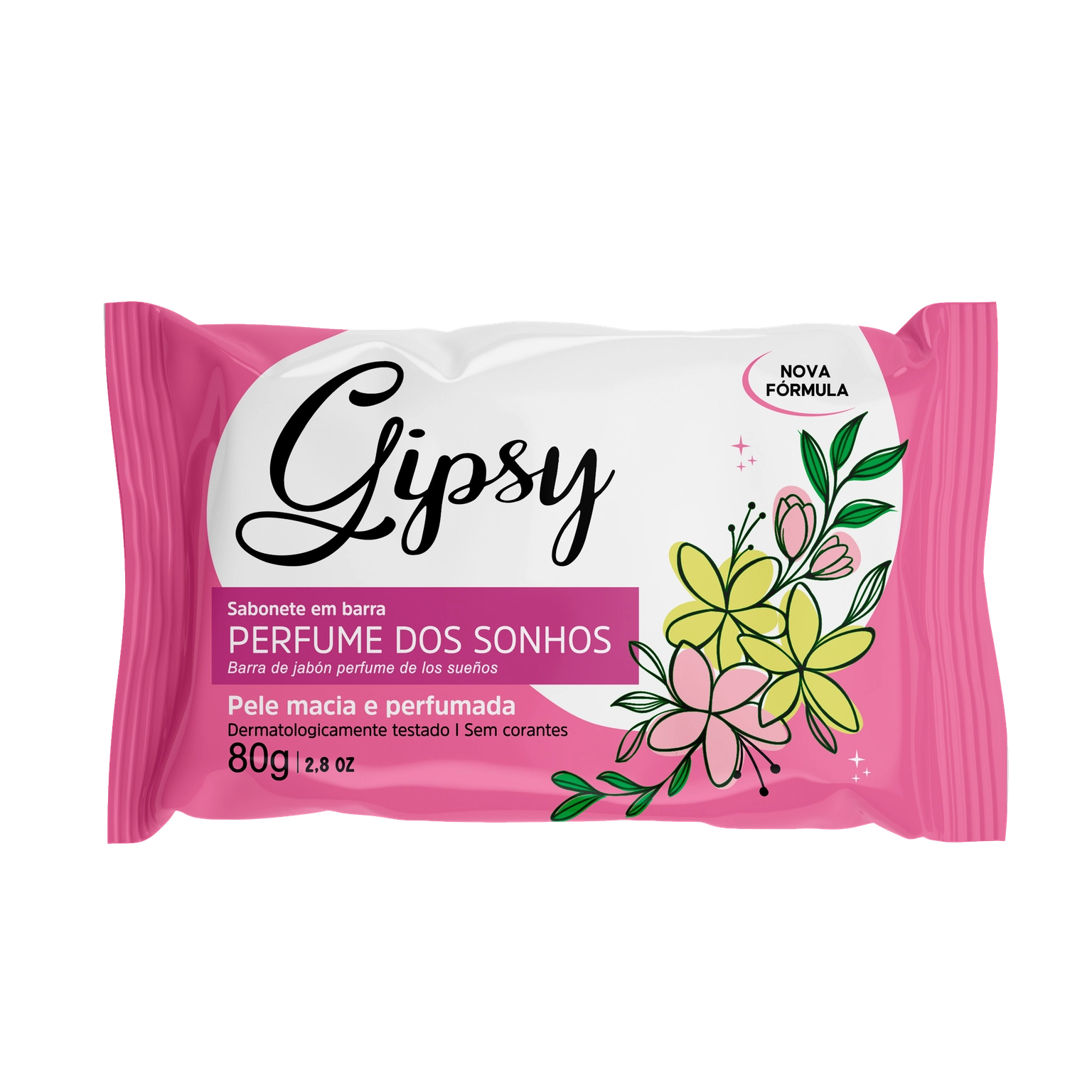 Sabonete Barra Perfume Dos Sonhos Gipsy Flow Pack 80g