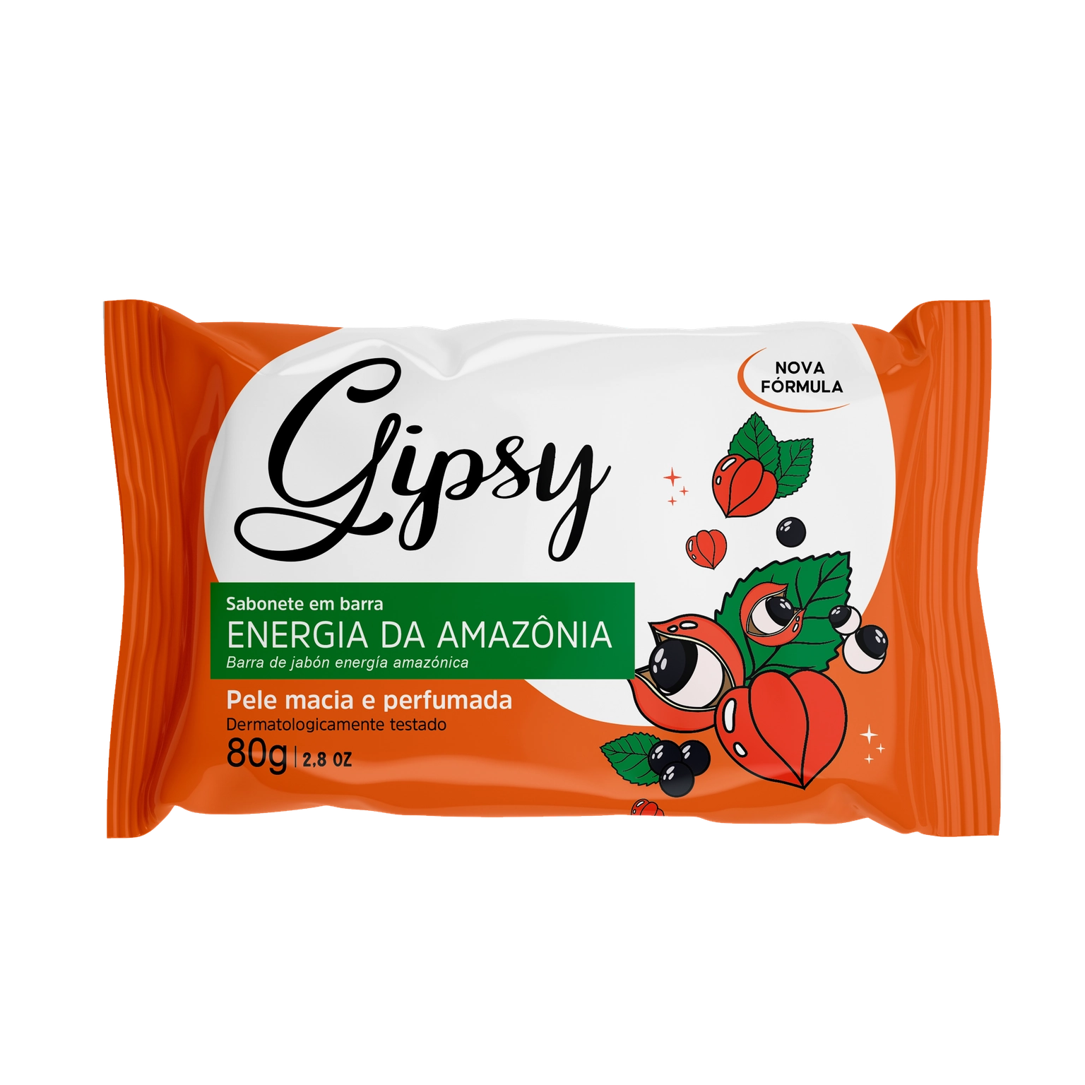 Sabonete Barra Energia Da Amazônia Gipsy Flow Pack 80g