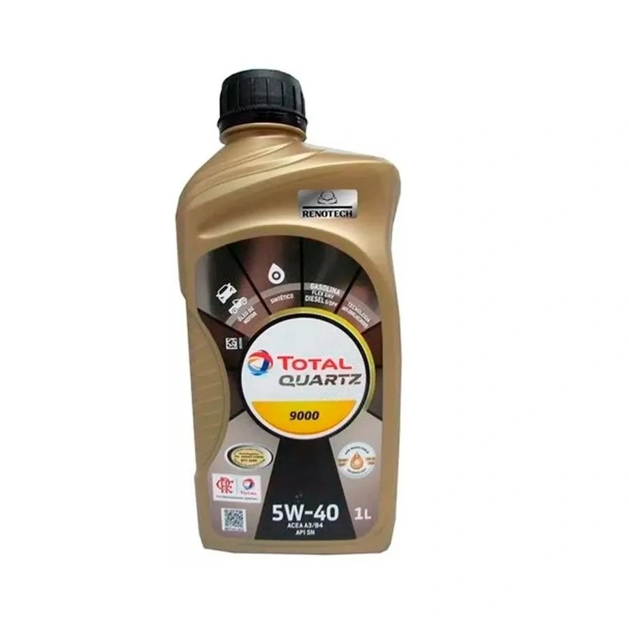 Óleo de Motor 5W40 SM Quartz 9000 Sintético 1 Litro Total - TOTAL LUBRIFICANTES 181778