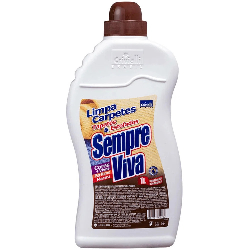 Limpa Carpetes 1lt Sempre Viva