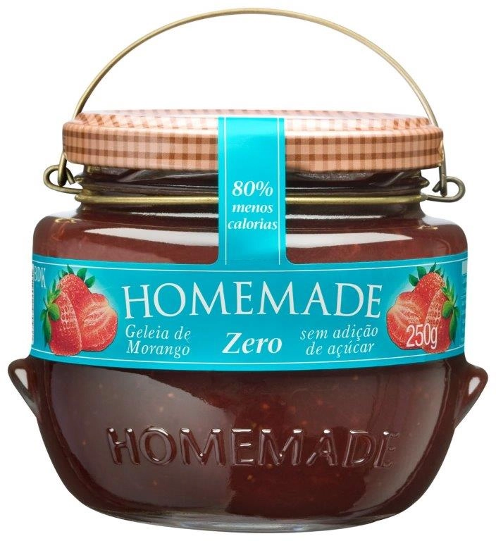 Geleia Homemade Zero 250gr Morango