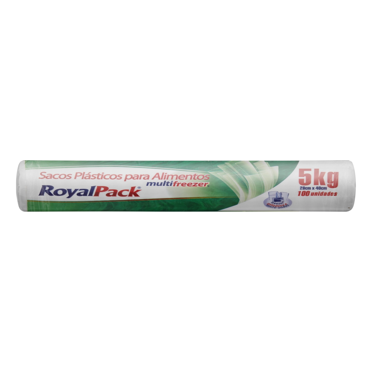 Saco Plástico Para Alimentos 5kg Royalpack Multifreezer 100 Unidades